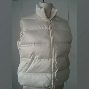 Tommy Hilfiger White Puffer Down Filled Vest